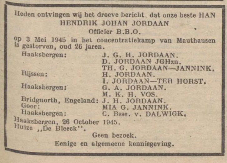 Advertentie Jordaan